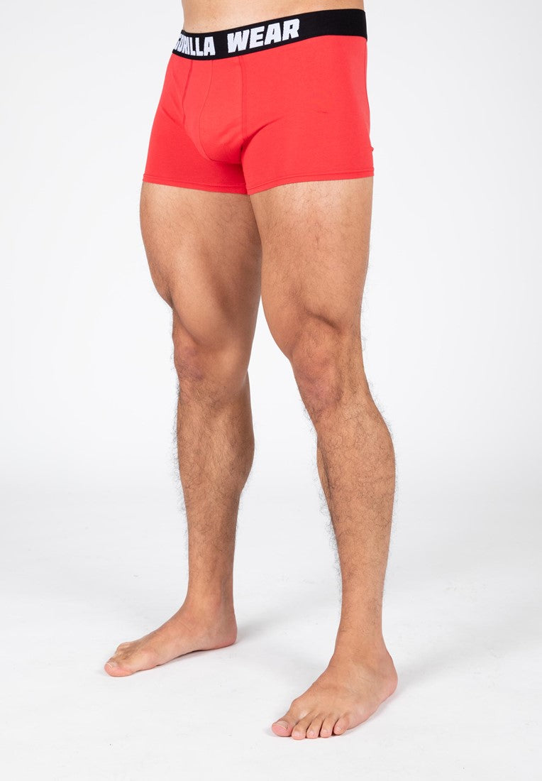 Gorilla Wear Boxershorts 3-Pack - Gris/Navy/Rouge