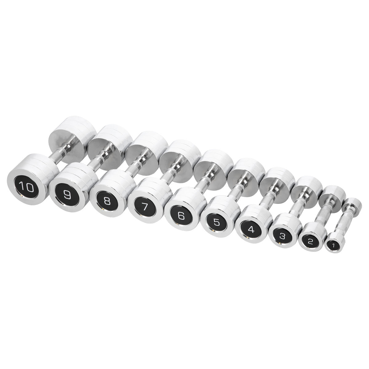 HMS Haltères Chromées - Set de 2 x 3 kg