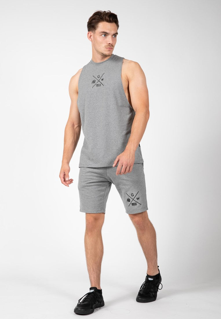 Gorilla Wear Cisco Drop Armhole Tank Top - Gris/Noir
