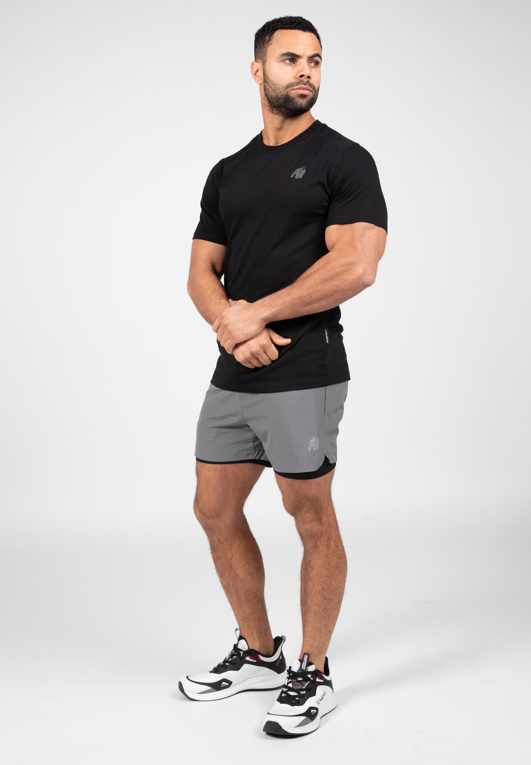 Gorilla Wear Cortez 2-in-1 Shorts - Antraciet