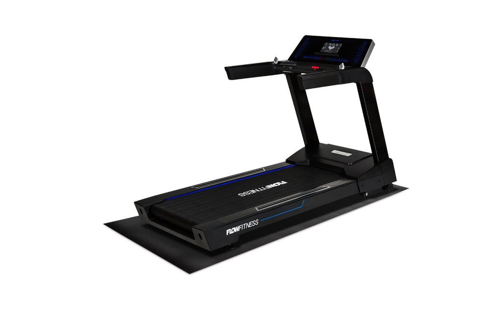 Tapis de protection antidérapant Flow Fitness - 229 x 91 cm - Noir - Tweedekans