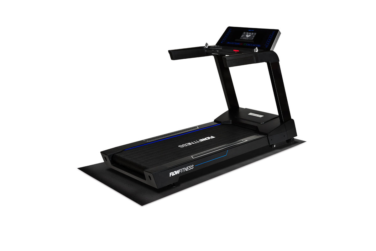 Tapis de protection antidérapant Flow Fitness - 229 x 91 cm - Noir - Tweedekans