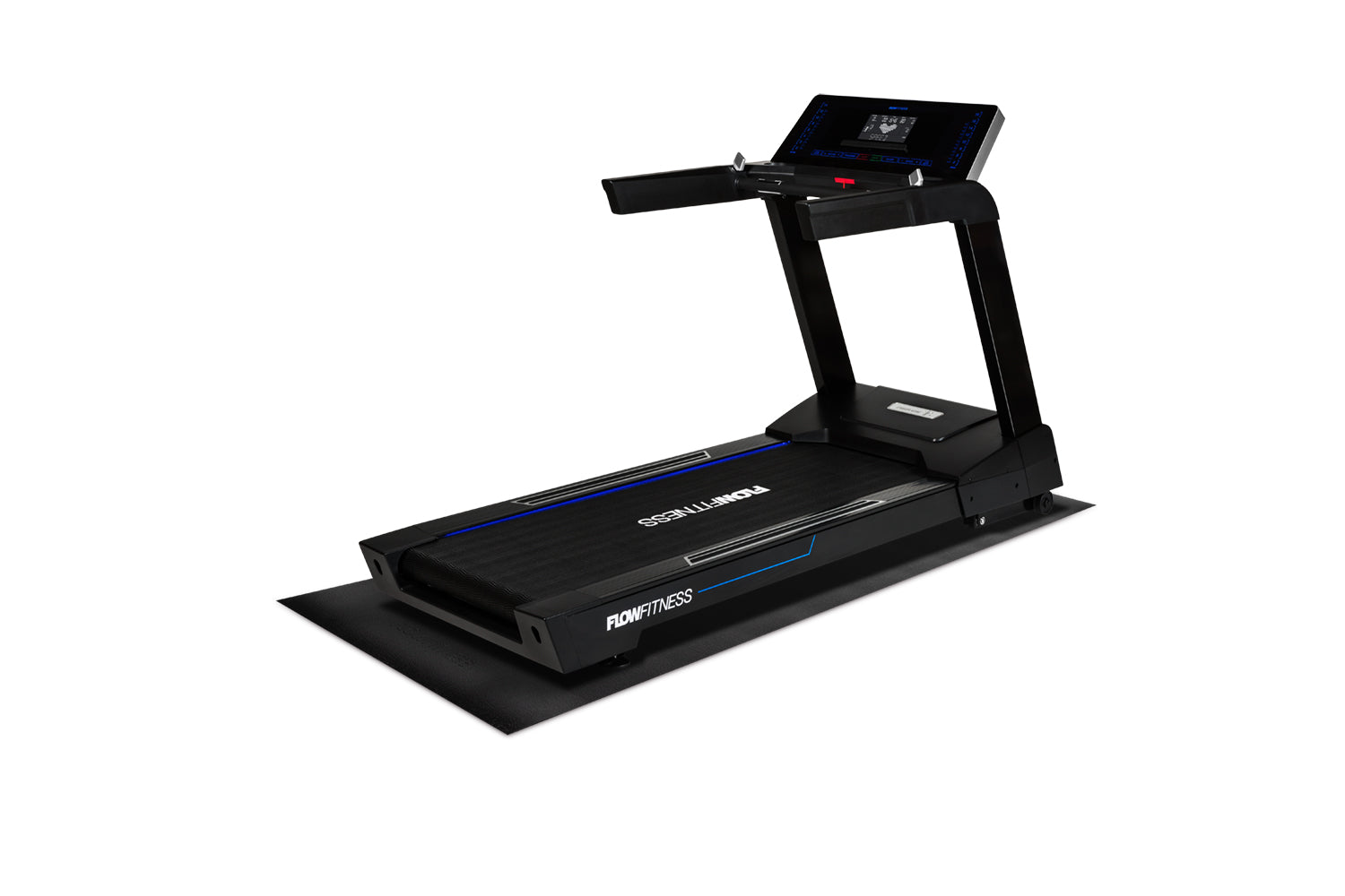 Tapis de protection antidérapant Flow Fitness - 229 x 91 cm - Noir