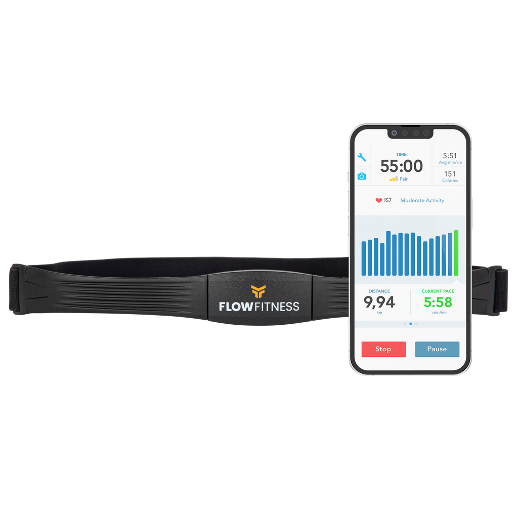 Flow Fitness BlueTooth Borstband / Hartslagband - Tweedekans