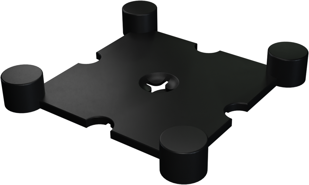 Flow Fitness Profil d'angle dalle en caoutchouc - 20 x 20 x 2 cm - Tweedekans