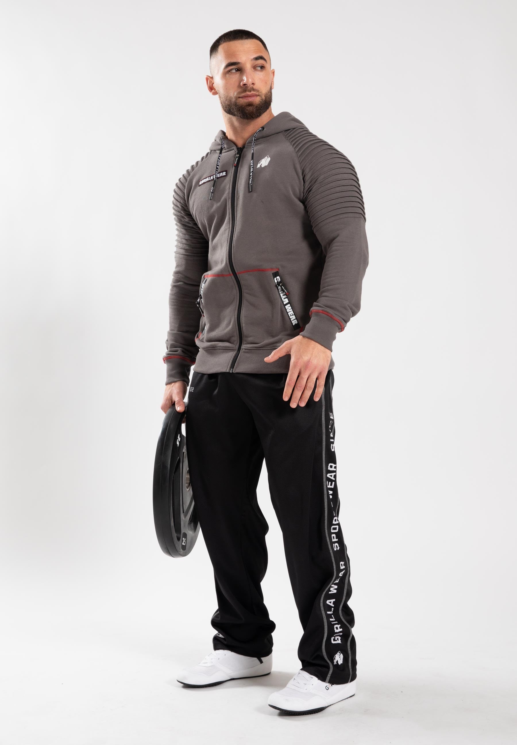 Gorilla Wear Georgia Zipped Hoodie - Gris