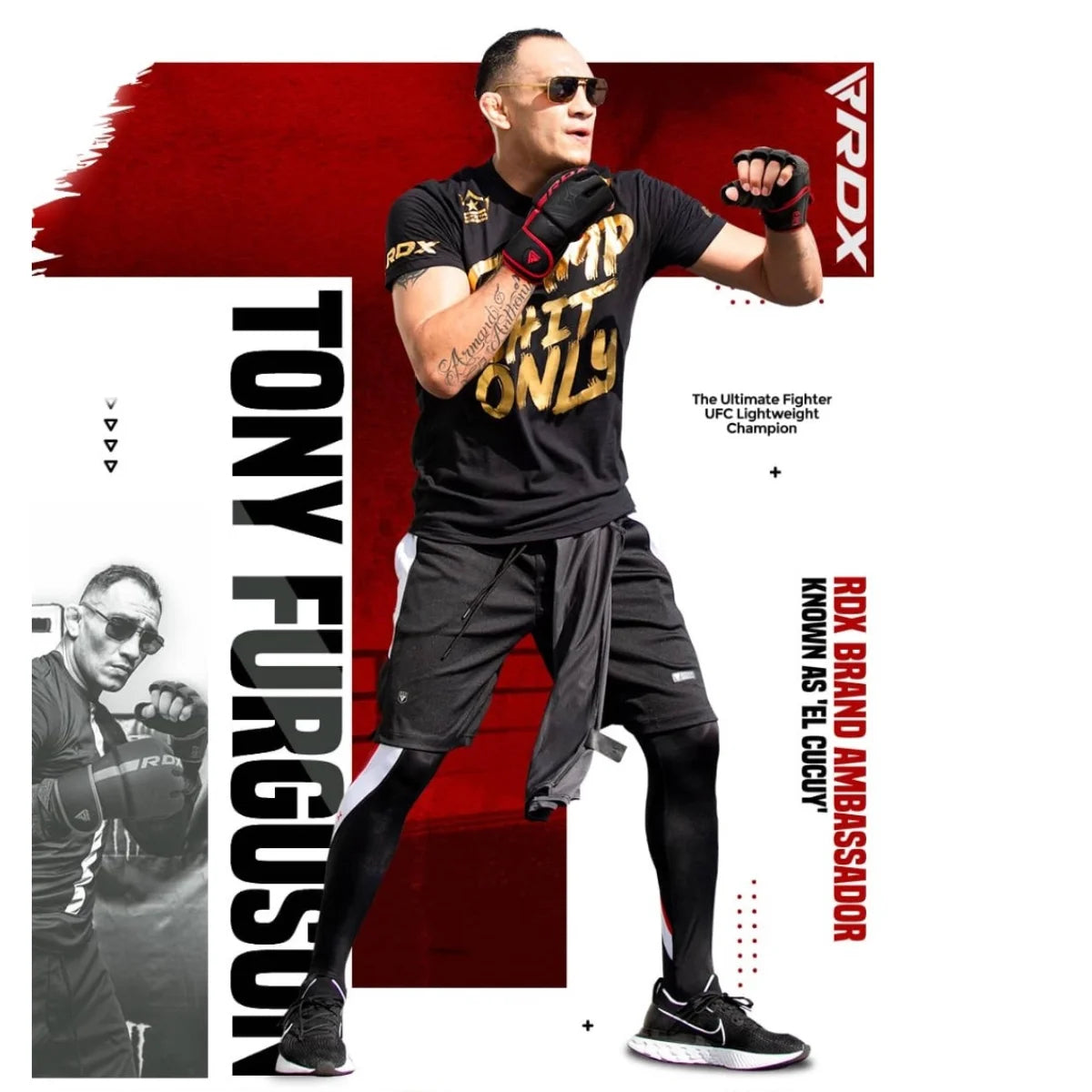 RDX Sports F6 Kara MMA Gants de Grappling - Noir