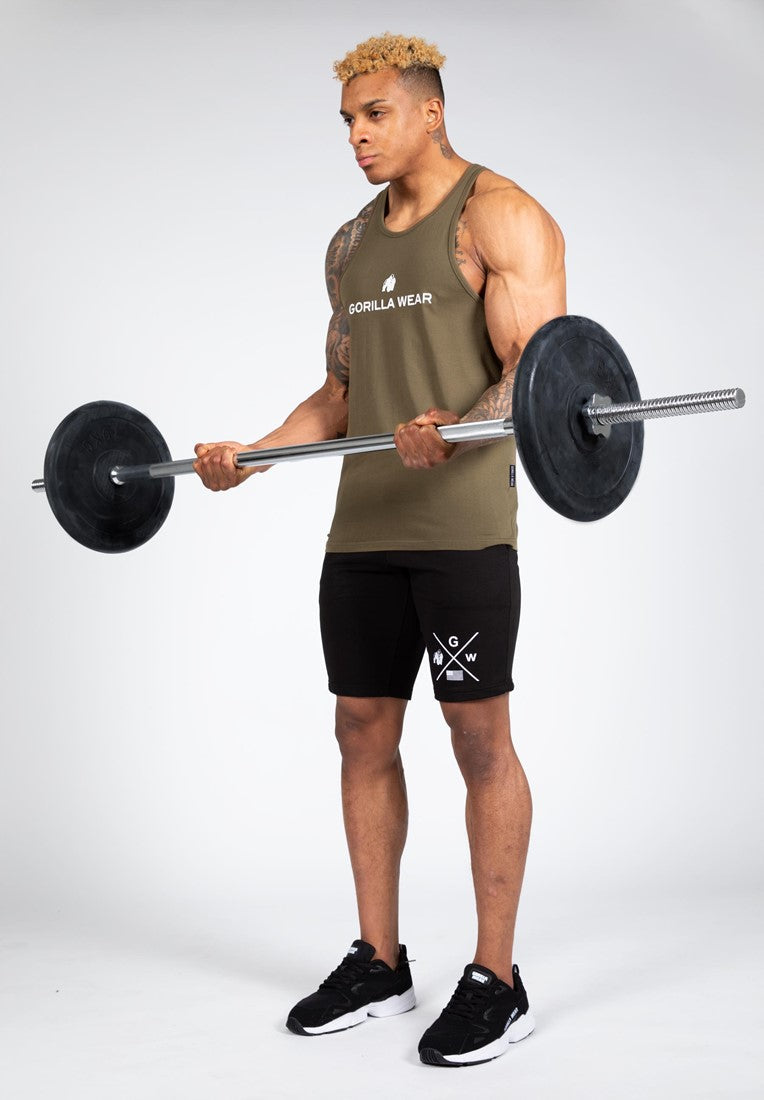 Gorilla Wear Carter Stretch Tank Top - Vert militaire