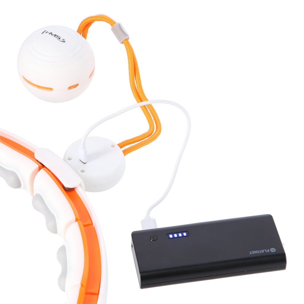 HMS Cerceau de Fitness - Aimants, Poids & Compteur - Blanc/Orange