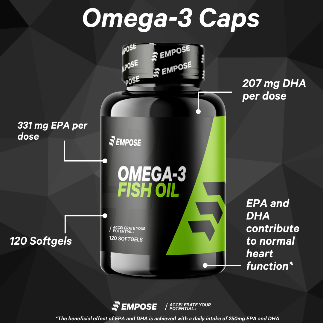 Empose Nutrition Omega-3 / Fish Oil Caps - Acides gras essentiels - 120 Caps