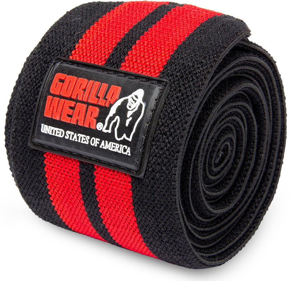 Gorilla Wear Knee Wraps - Noir/Rouge