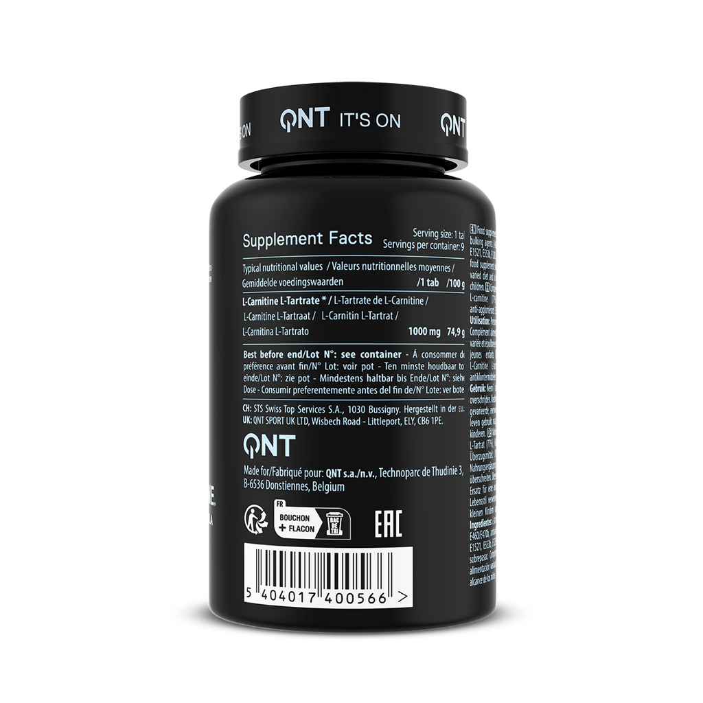 QNT Maxi L-Carnitine - 1000 mg - 90 Comprimés