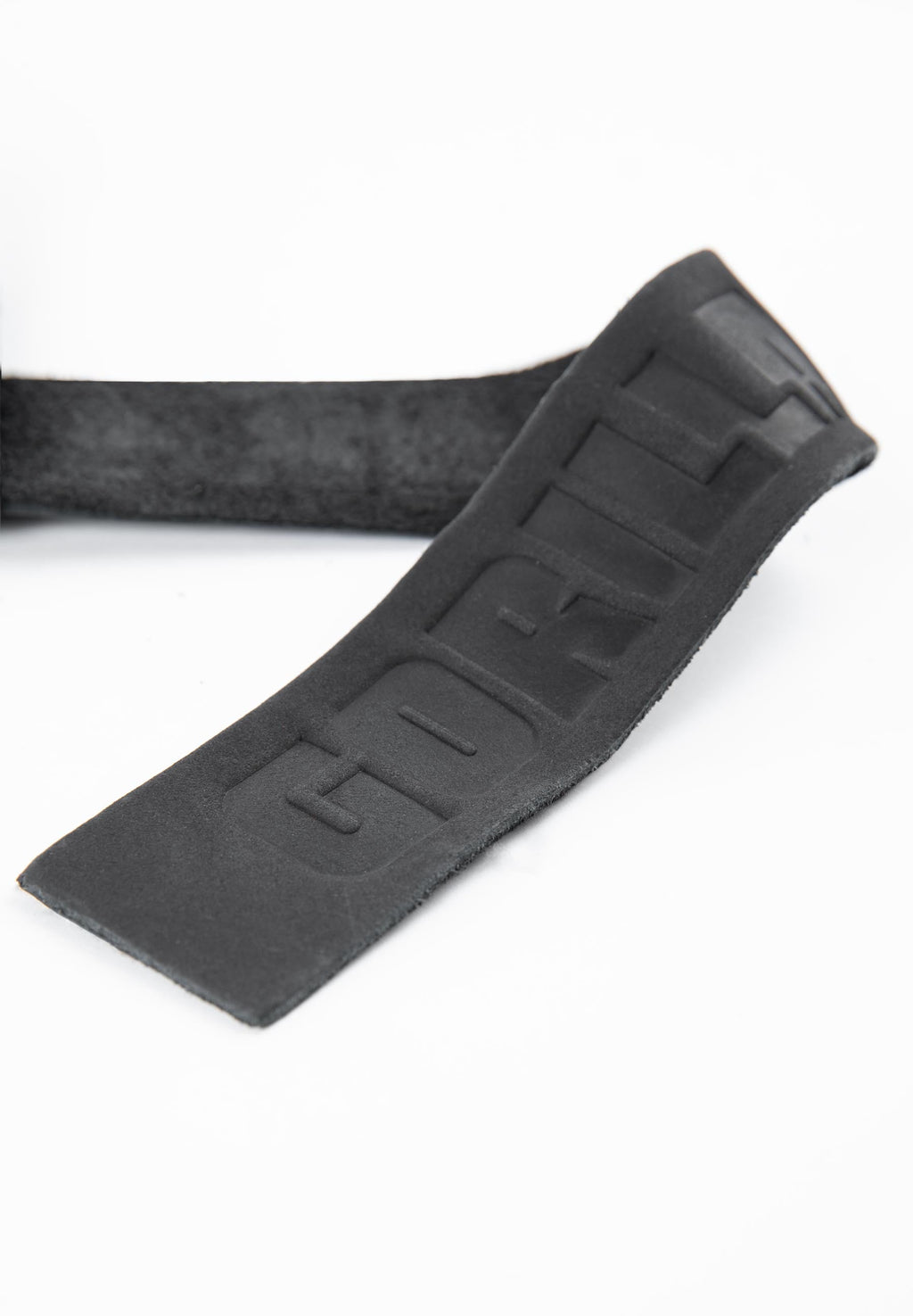 Gorilla Wear Leather Lifting Straps - Noir