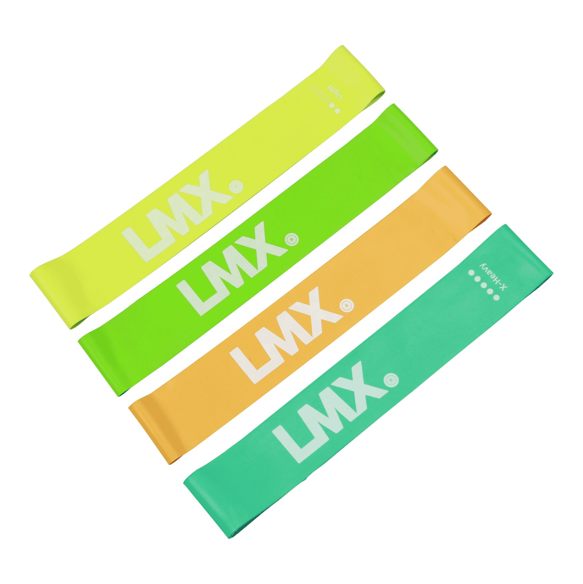 Lifemaxx LMX Mini Weerstandsband - Extra licht - Geel - 10 stuks