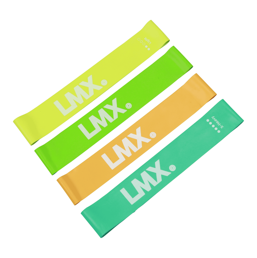 Lifemaxx LMX Mini Weerstandsband - Sterk - Blauw - 10 stuks