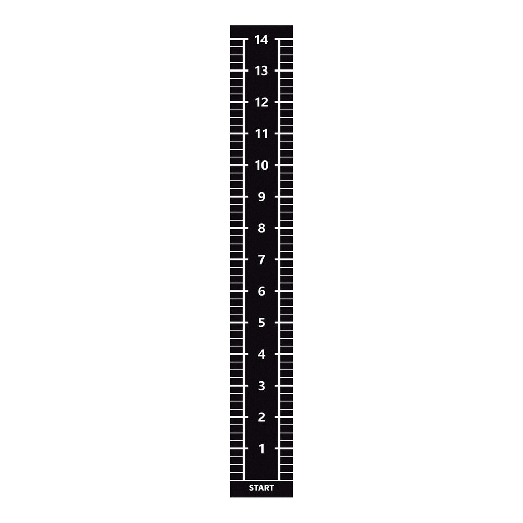 Lifemaxx Sprinttrack - Kunstgras - 2 x 15 m - Zwart
