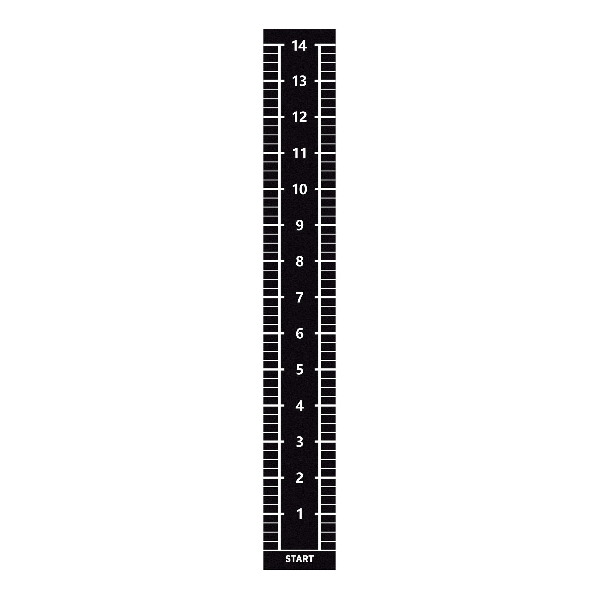 Lifemaxx Sprinttrack - Kunstgras - 2 x 15 m - Zwart