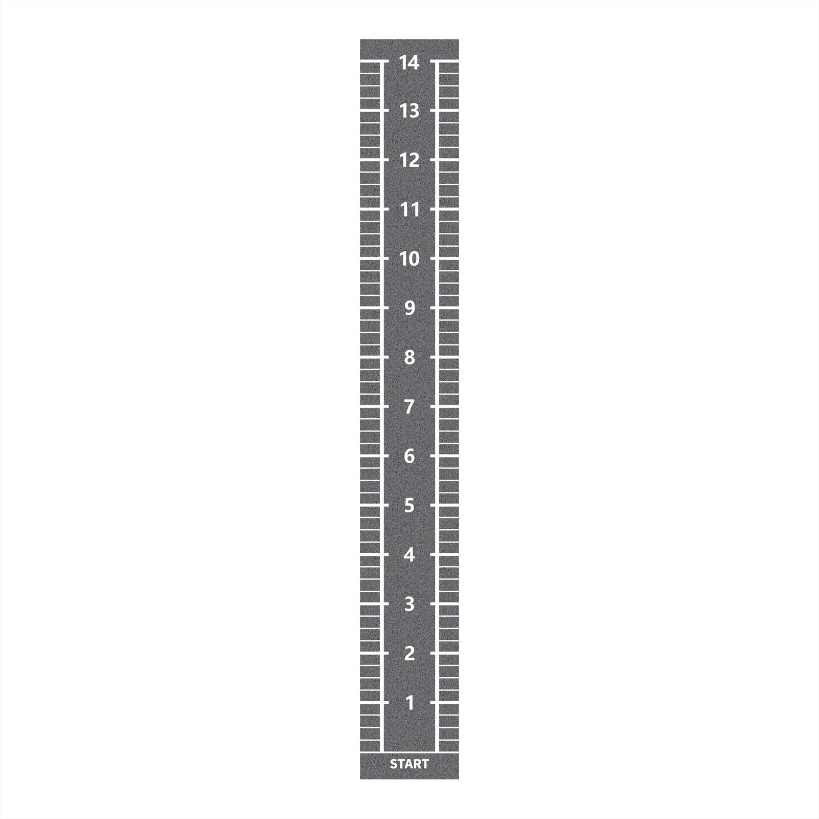 Lifemaxx Sprinttrack - Kunstgras - 2 x 15 m - Grijs