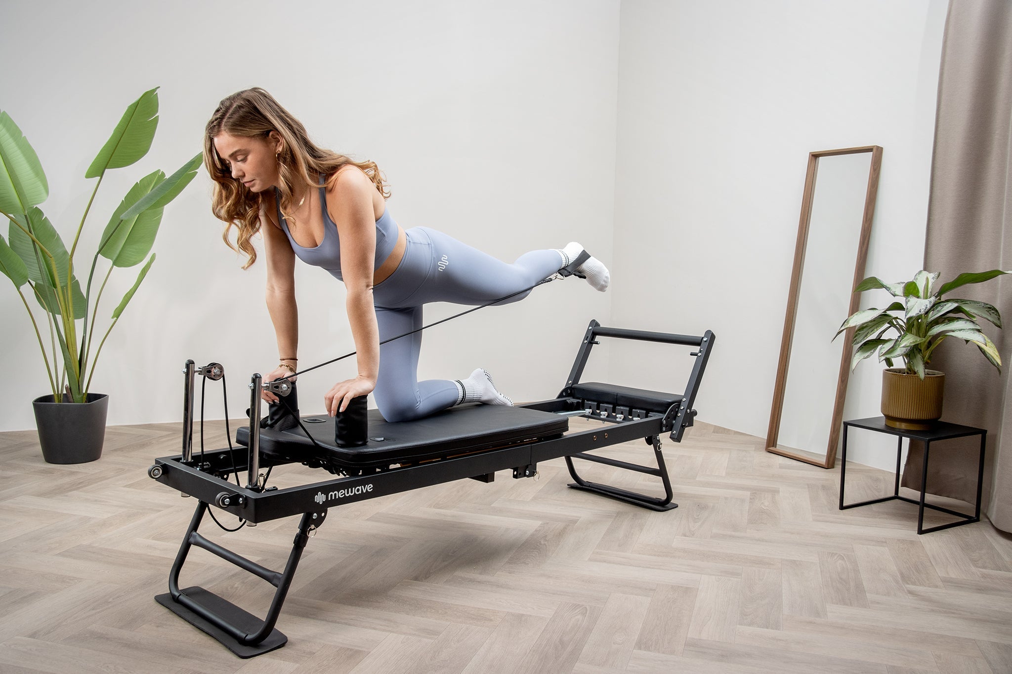 Mewave Pilates Reformer Pro - Noir