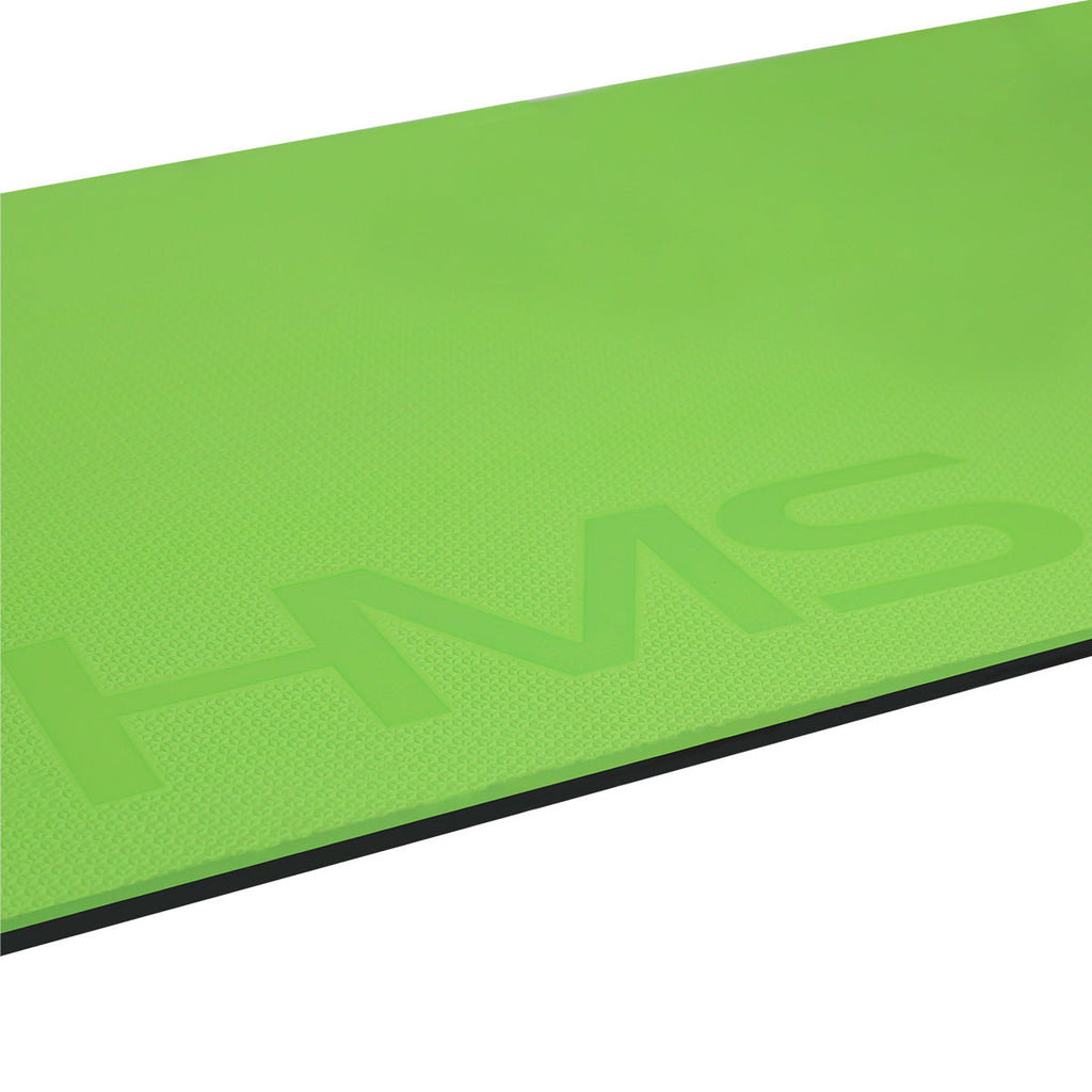 HMS Tapis de Fitness - Vert/Noir - 15 mm