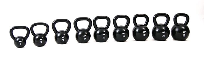 Muscle Power Kettlebell en fonte - Noir - 24 kg