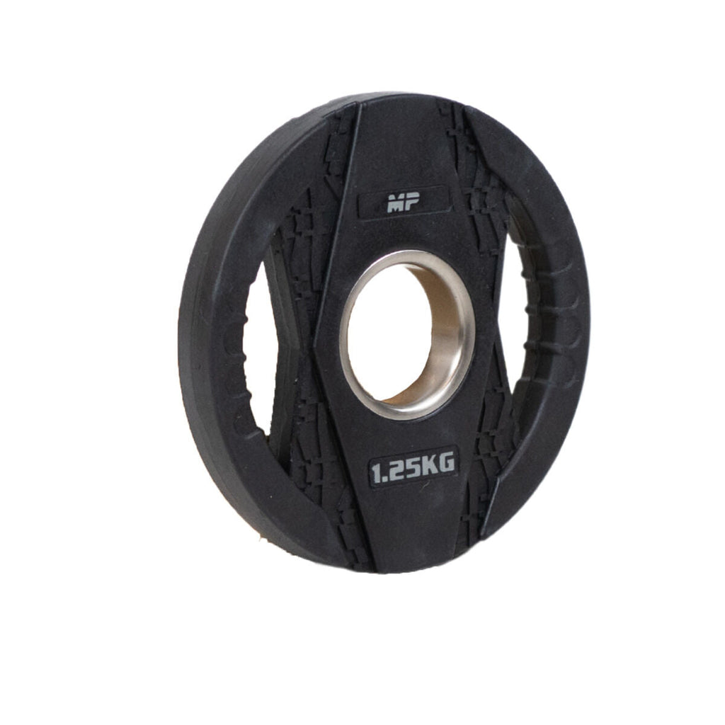 Muscle Power Olympische Halterschijf met Handgrepen - Rubber - 1,25 kg