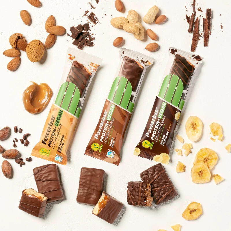Powerbar Protein+ Bar Vegan - 12 x 2 x 21 gr - Banaan Chocolade