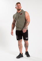 Gorilla Wear Silverdale Sweat à Capuche Sans Manche - Vert Armée
