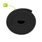 VirtuFit Premium Yogamat - 183 x 61 x 0,4 cm - Onyx Black Mandala - Tweedekans