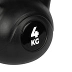 VirtuFit PVC Kettlebell - 4 kg - Noir - Tweedekans