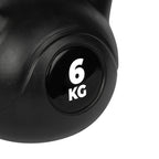 VirtuFit PVC Kettlebell - 6 kg - Noir - Tweedekans