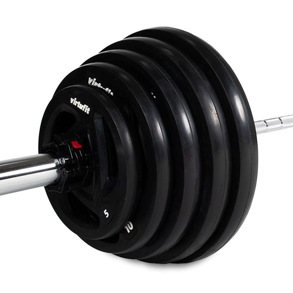 VirtuFit - Jeu d'haltères olympiques en caoutchouc - 170 kg
