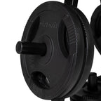 VirtuFit Support de stockage de plaques de poids + plaques de poids en fonte - 150 kg