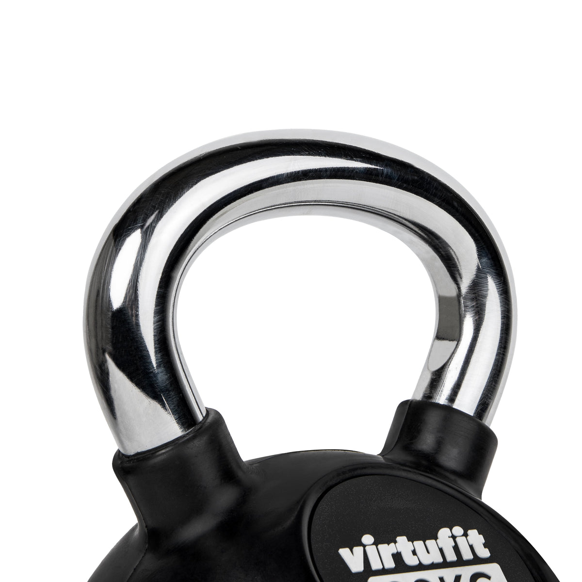 VirtuFit Kettlebell - Rubber/Chroom - 16 kg - Tweedekans