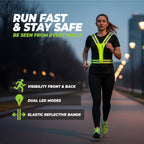 Gilet de Sécurité Réfléchissant VirtuFit avec LED – Éclairage pour la Course - Tweedekans