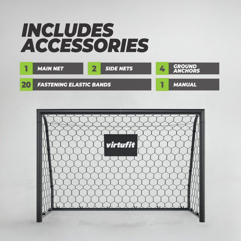 VirtuFit Voetbaldoel Premium - Heavy Duty Voetbal Goal - 180 x 120 x 60 - Tweedekans