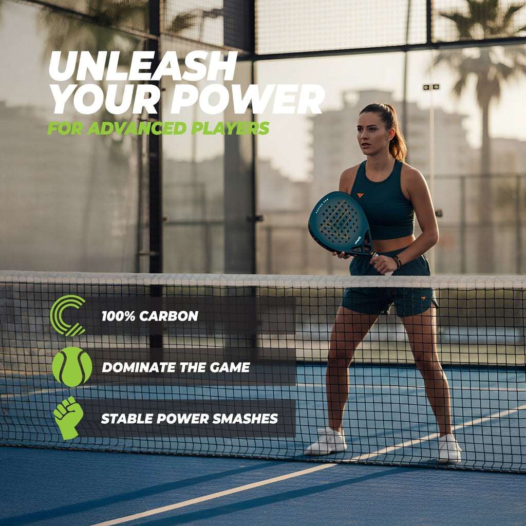 VirtuFit Fusion Pro Raquette de Padel - Bleu Sarcelle Foncé - Tweedekans