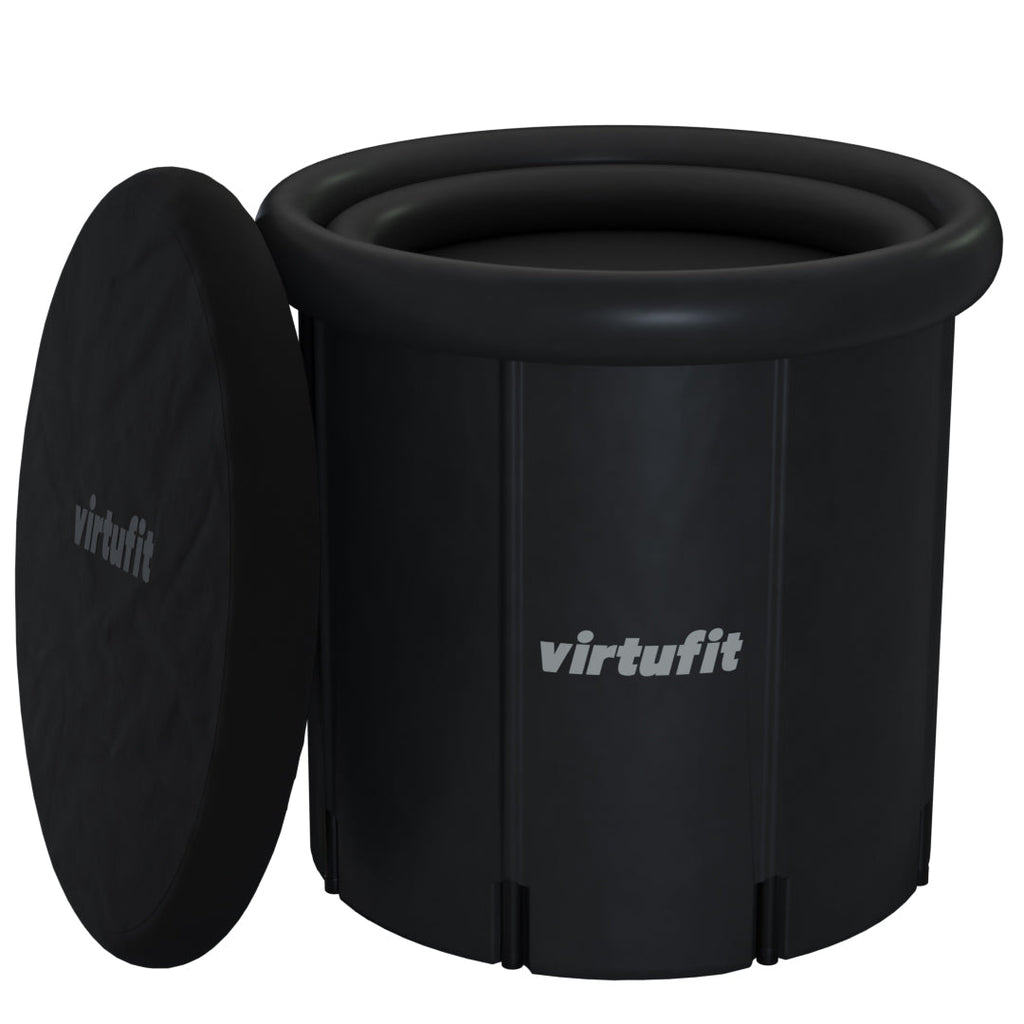 VirtuFit Bain de glace XXL - 375 litres - Anthracite - Accessoires inclus - Deuxième Chance