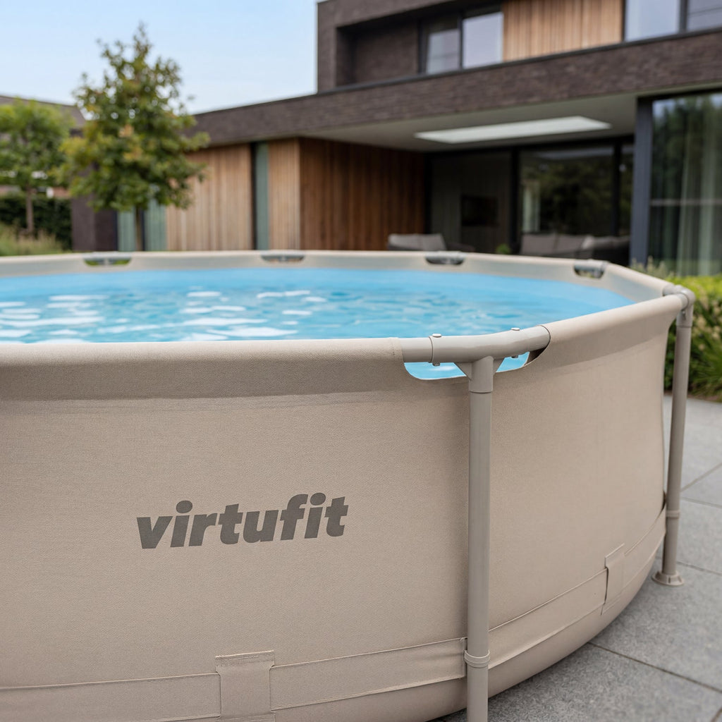 Piscine Ronde VirtuFit - Ø244 x 76 cm - Beige - Tweedekans