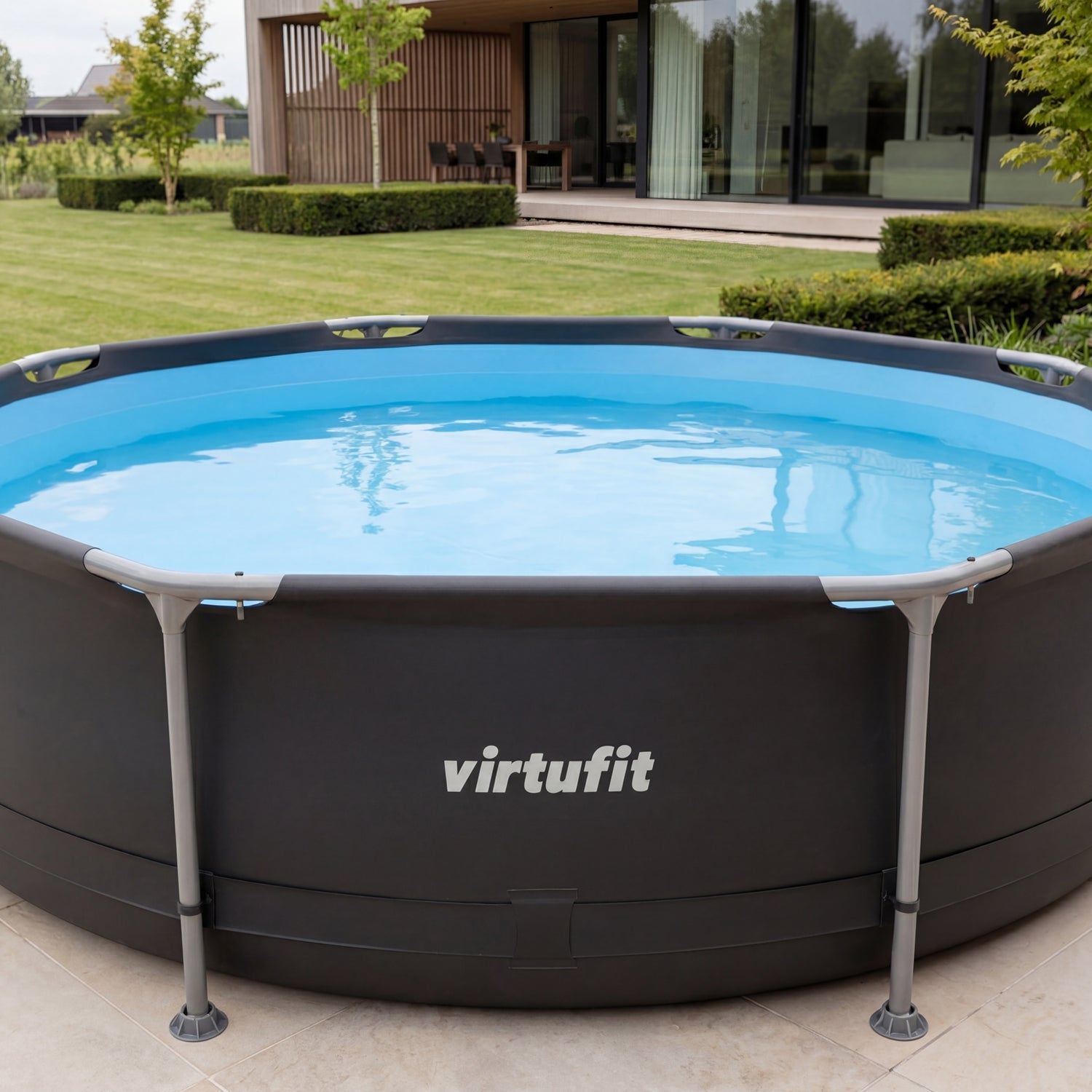 Piscine Ronde VirtuFit - Ø305 x 76 cm - Anthracite