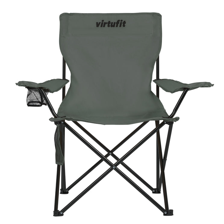 VirtuFit Foldable Camping Chair - Chaise de plage - Gris - Tweedekans