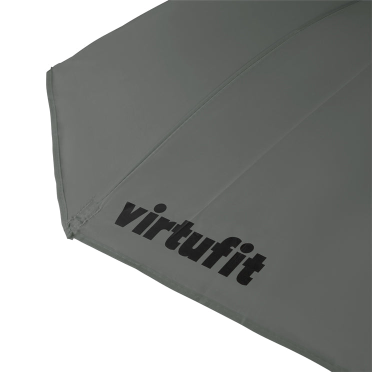 VirtuFit Opvouwbare Camping Stoel - Inclusief Universele Stoelparasol - Grijs