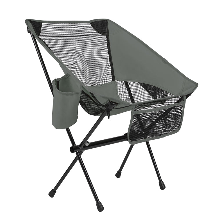 VirtuFit Camping Stoel Compact - Opvouwbaar - Grijs - Set van 2