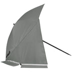 VirtuFit Parasol de plage - Windbreak - 180 cm - Gris - Tweedekans
