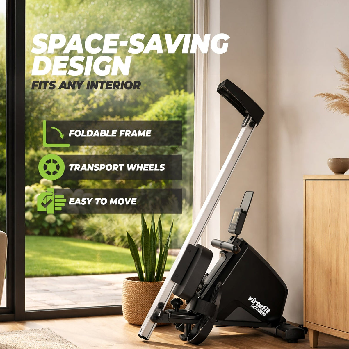 VirtuFit ROW200i Roeitrainer - Magnetische roeimachine (ROW450) - Showroommodel met beschadiging - Detail