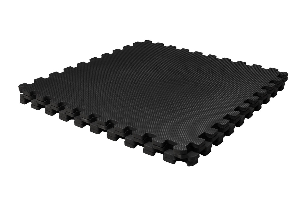 Tapis Puzzle Fitness VirtuFit – Tapis de Sol 4 Pièces – 120×120 cm – Noir - Tweedekans