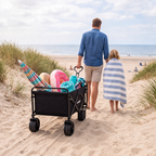 VirtuFit FW100 Opvouwbare Bolderkar - 150 kg Draagvermogen - Incl. Afdekhoes - Zwart