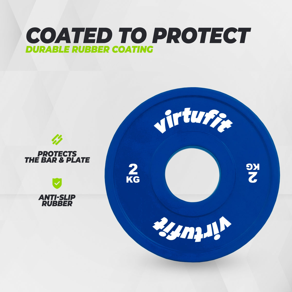 VirtuFit Olympische Fractional Plate - Halterschijf - Bumper Plate -  2 kg