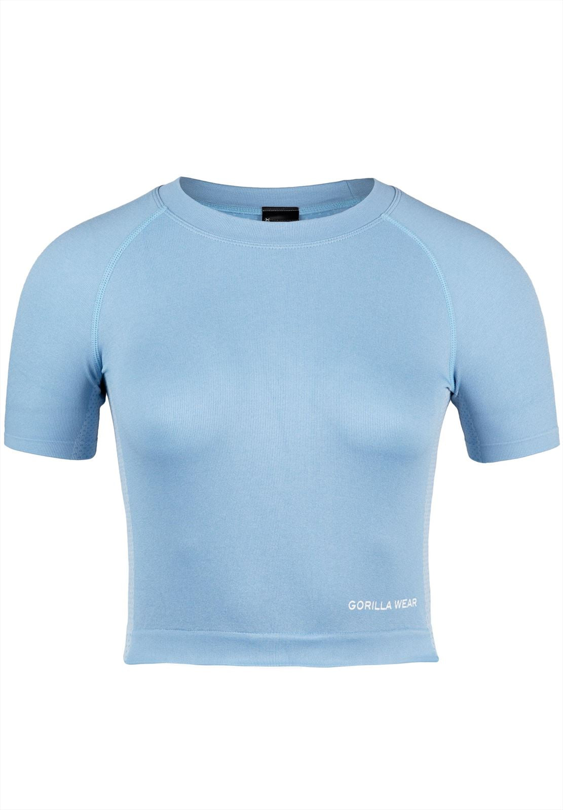 Gorilla Wear Selah Seamless Crop Top - Light Blue