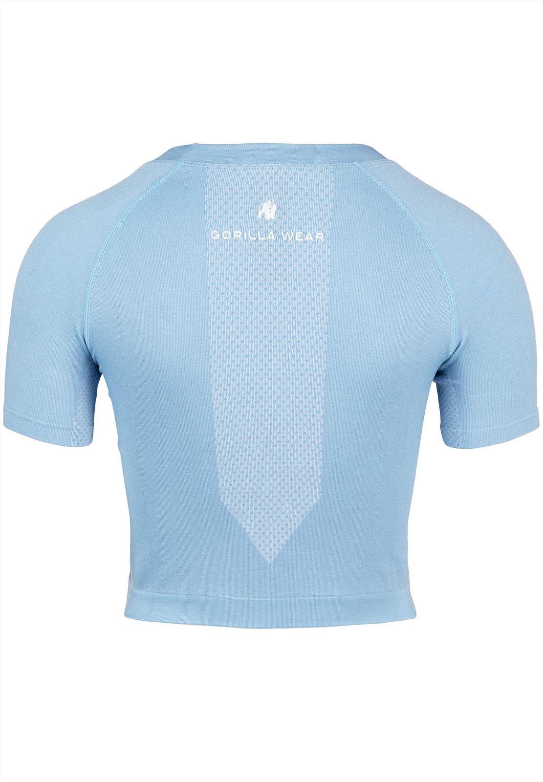 Gorilla Wear Selah Seamless Crop Top - Light Blue